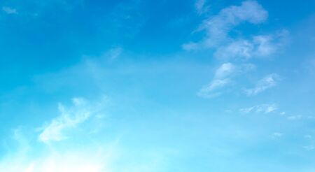blue sky with beautiful natural white cloudsの写真素材