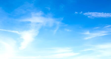 blue sky with beautiful natural white cloudsの写真素材