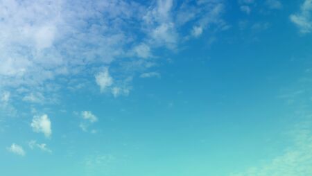 blue sky with beautiful natural white cloudsの写真素材