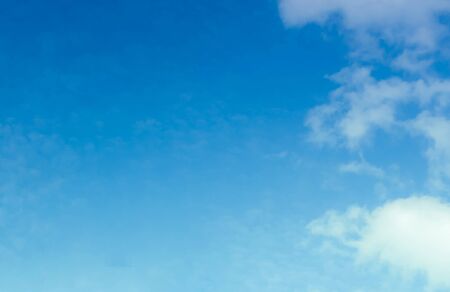 blue sky with beautiful natural white cloudsの写真素材