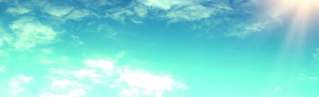 blue sky with beautiful natural white cloudsの写真素材