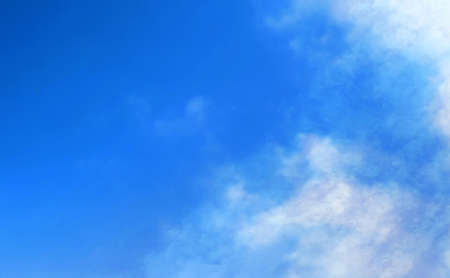 blue sky with beautiful natural white cloudsの写真素材