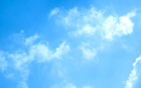blue sky with beautiful natural white cloudsの写真素材