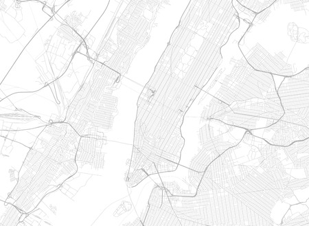 Vector background with all streets of New York and surroundings map.のイラスト素材