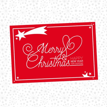 Christmas labels and badges vector design elements set with greeting card templateのイラスト素材