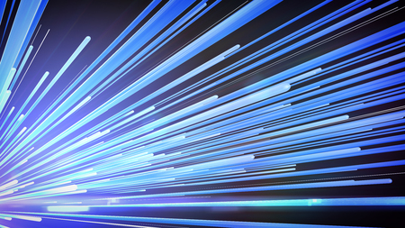 3d Speed line technolgy background , Blueの写真素材