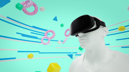 Virtual Reality Colorful for fun
