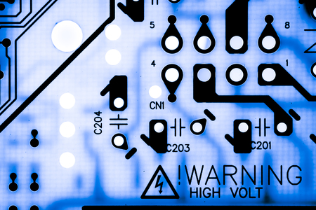 Close up of Electronic Circuits in Technology on   Mainboard background (Main board,cpu motherboard,logic board,system board or mobo)の写真素材