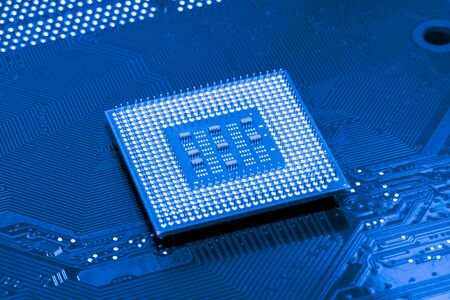 Abstract,Close up of Circuits Electronic on Mainboard computer Technology background. (logic board,cpu motherboard,Main board,system board,mobo)の写真素材