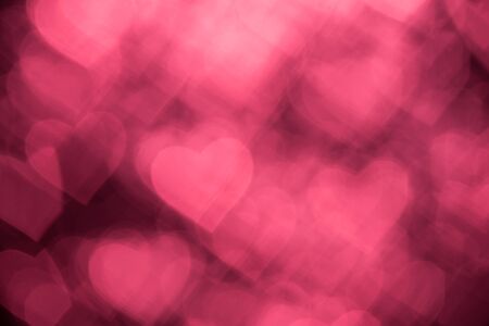 abstract blur bokeh heart valentine background.の写真素材