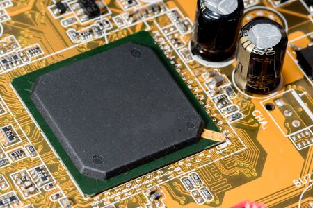 Abstract,close up of Mainboard Electronic computer background. (logic board,cpu motherboard,Main board,system board,mobo)の写真素材