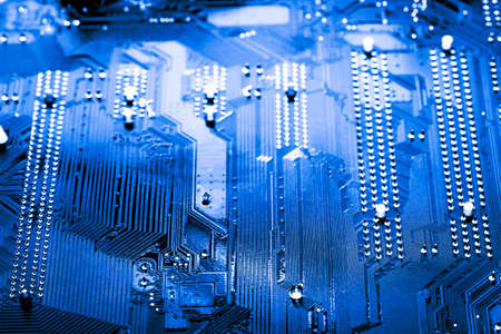 Abstract,close up of Mainboard Electronic computer background. (logic board,cpu motherboard,Main board,system board,mobo)の写真素材