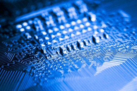 Abstract,close up of Mainboard Electronic computer background. (logic board,cpu motherboard,Main...