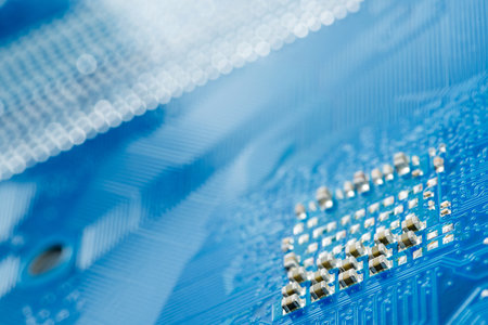 Abstract,close up of Mainboard Electronic computer background. (logic board,cpu motherboard,Main...