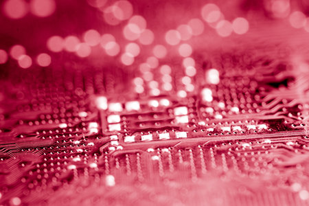 Abstract,close up of Mainboard Electronic computer background. (logic board,cpu motherboard,Main...