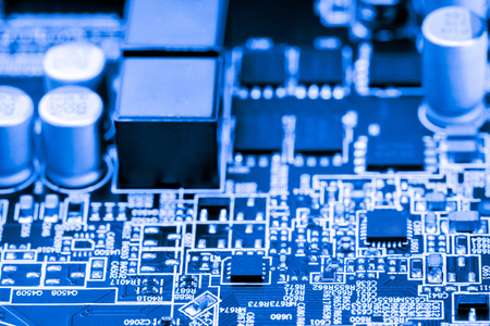 Abstract,close up of Mainboard Electronic computer background. (logic board,cpu motherboard,Main board,system board,mobo)の写真素材