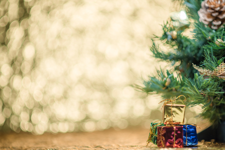 abstract blur Christmas bokeh background.の写真素材