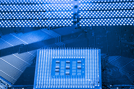 Abstract,close up of Mainboard Electronic computer background. (logic board,cpu motherboard,Main board,system board,mobo)の写真素材