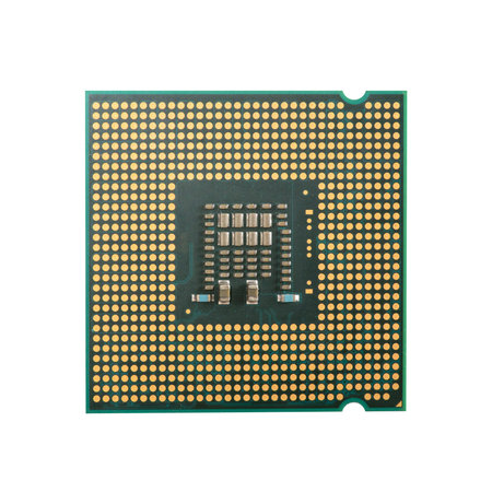 Close up of Electronic CPU(central processing unit) on Mainboard computer