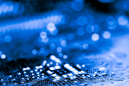 Abstract, close up of Mainboard Electronic computer background. (logic board, cpu motherboard, Main...