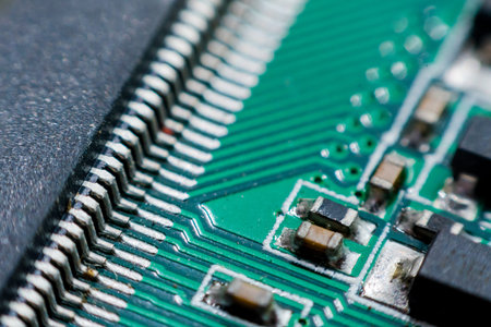 Abstract,close up of Mainboard Electronic computer background. (logic board,cpu motherboard,Main...