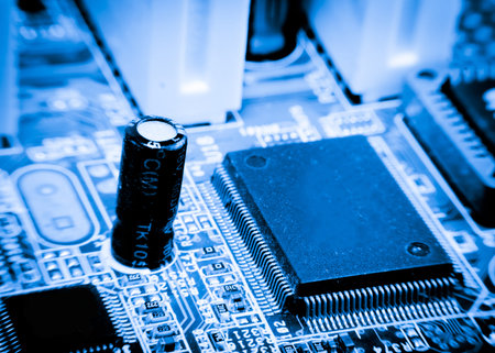 Abstract,close up of Mainboard Electronic computer background. (logic board,cpu motherboard,Main...