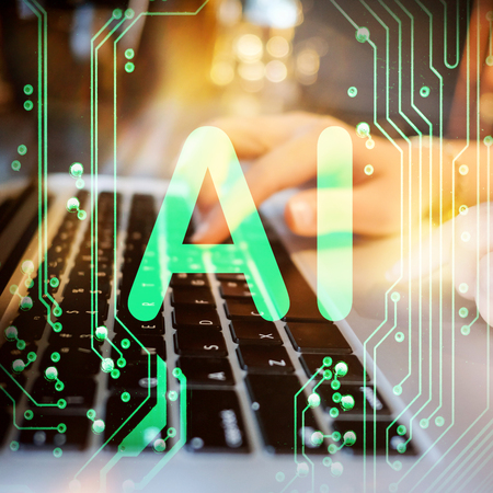 Abstract,close up of Mainboard Electronic computer background. (artificial intelligence, ai)の写真素材