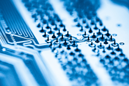 Abstract,close up of Mainboard Electronic computer background. (logic board,cpu motherboard,Main board,system board,mobo)の写真素材