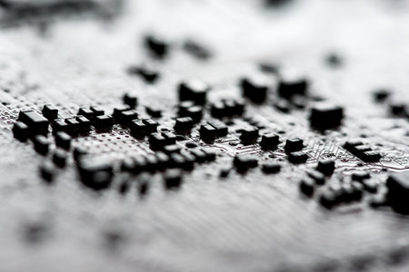 Abstract,close up of Mainboard Electronic computer background. (logic board,cpu motherboard,Main...