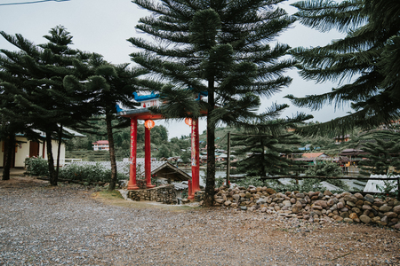 The Nature City Of North(Ban Ruk Thai)Mae Hong Son, Thailand.の写真素材