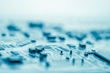Abstract,close up of Mainboard Electronic computer background. (logic board,cpu motherboard,Main...