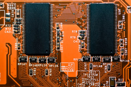 Abstract,close up of Mainboard Electronic computer background. (logic board,cpu motherboard,Main...