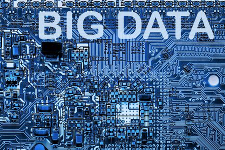 Abstract,close up of Mainboard Electronic computer background. (Big data)の写真素材