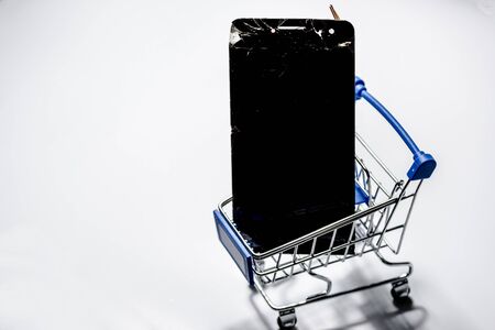 The smartphone was damaged and need to repair which tools smartphoneの写真素材