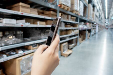 online shopping on mobile phone, Price Comparisonの写真素材