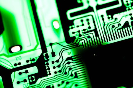 Abstract, close up of Mainboard Electronic computer background.の写真素材