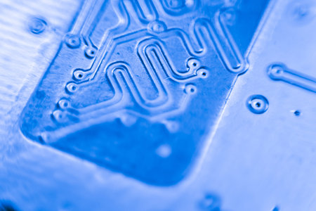 Abstract,close up of Mainboard Electronic computer background.