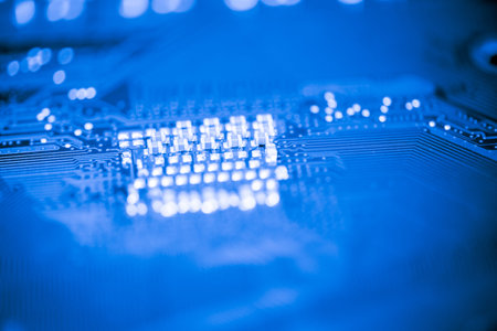 Abstract,close up of Mainboard Electronic computer background.
(IOT,Internet of Things)