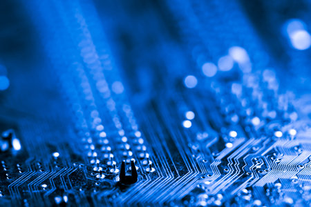 Abstract,close up of Mainboard Electronic background.
(logic board,cpu motherboard,circuit,system...