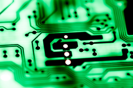 Abstract,close up of Mainboard Electronic background.