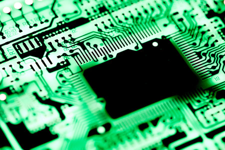 Abstract,close up of Mainboard Electronic background.
(logic board,cpu motherboard,circuit,system...