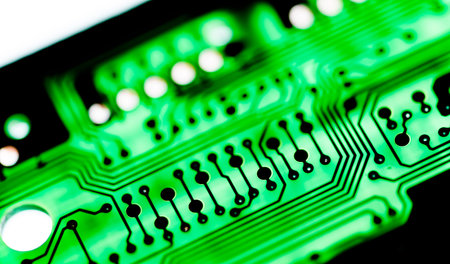 Abstract,close up of Mainboard Electronic background.
(logic board,cpu motherboard,circuit,system...