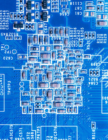 Abstract,close up of Mainboard Electronic background.
(logic board,cpu motherboard,circuit,system...