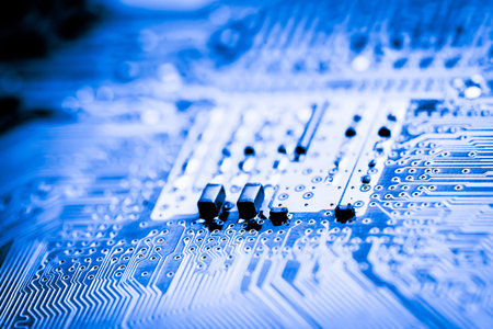 Abstract,close up of Mainboard Electronic background.
(logic board,cpu motherboard,circuit,system...
