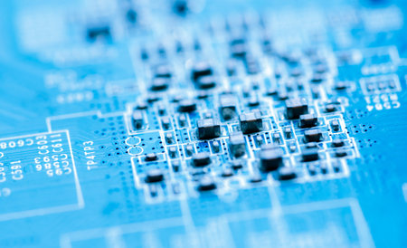 Abstract,close up of Mainboard Electronic background.
(logic board,cpu motherboard,circuit,system...