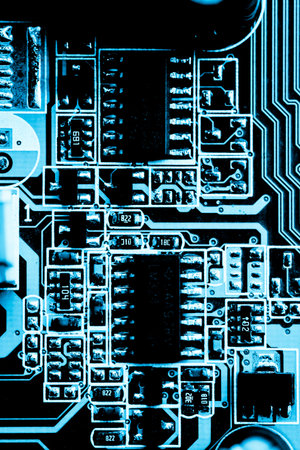 Abstract, close up of Mainboard Electronic background.
(logic board, cpu motherboard, circuit,...