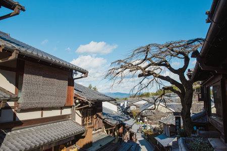 The Yasaka Pagoda(Hokanji Temple), is a popular tourist attraction, the Yasaka Pagoda, also known as Tower of Yasaka and Yasaka-no-to, is a Buddhist pagoda located in Kyoto, Japan.のeditorial素材