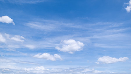 clear blue sky background,clouds with background, Blue sky background with tiny clouds. White fluffy...