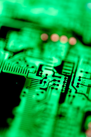 Abstract,close up of Mainboard Electronic background.
(logic board,cpu motherboard,circuit,system board,mobo)の写真素材