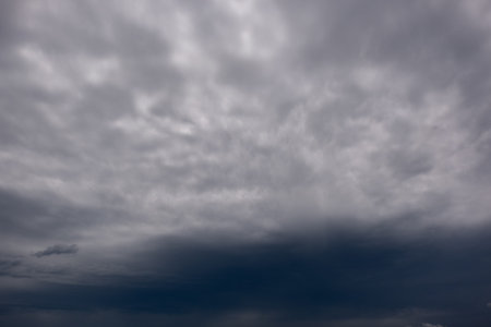 Dark sky with stormy clouds. Dramatic sky rain,Dark clouds before a thunder-storm,clouds before rain